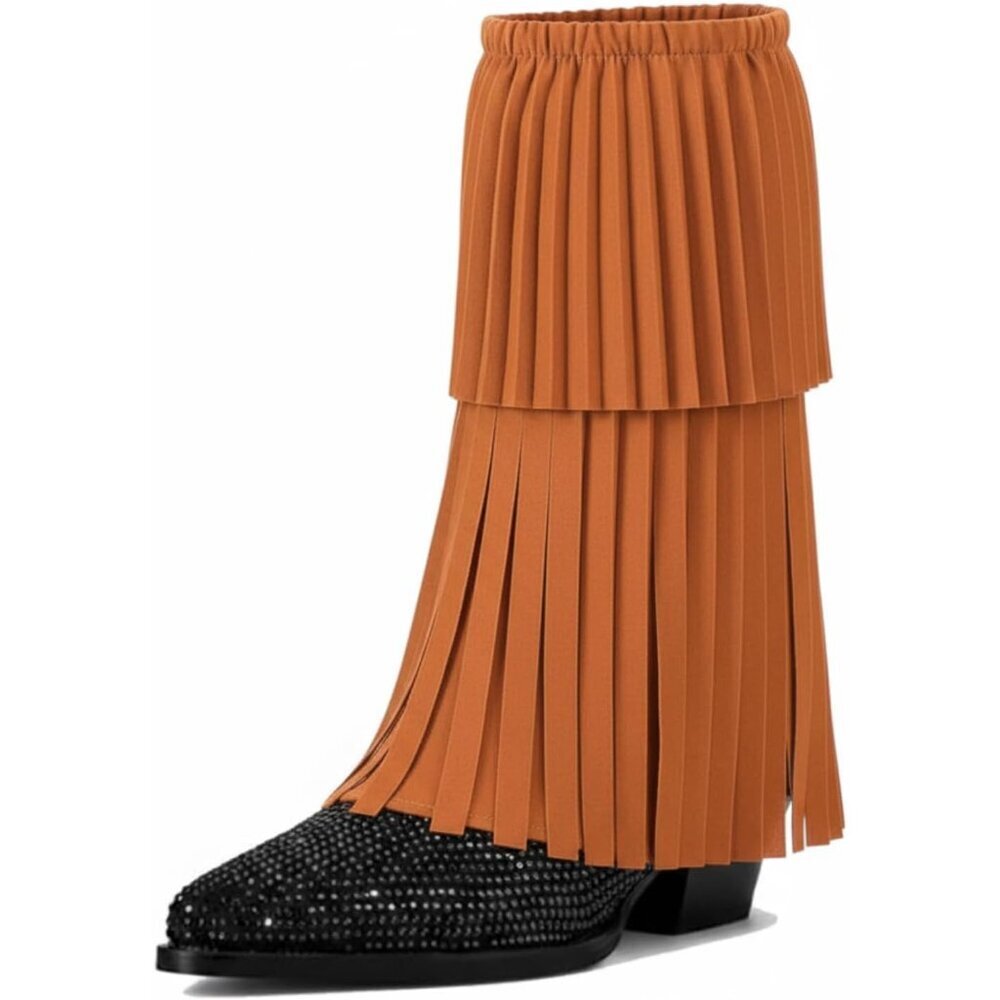 Women's Fringe Boot Covers 60s Leg Warmers Hippie Costume Accessories